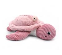 Peluche géante Les Ptipotos Sauvenou maman-bébé tortue rose (49 cm)