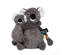 PTIPOTOS BY LES DEGLINGOS - TRANKILOU LE KOALA MAMAN/BEBE - PELUCHE 2 EN 1 TOUTE DOUCE - IDEAL CADEAU NAISSANCE ANNIVERSAIRE NOEL - 29CM -GRIS