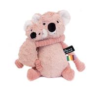 PTIPOTOS BY LES DEGLINGOS - TRANKILOU LE KOALA MAMAN/BEBE - PELUCHE 2 EN 1 TOUTE DOUCE - IDEAL CADEAU NAISSANCE ANNIVERSAIRE NOEL - 29CM - ROSE