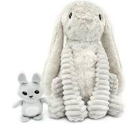 Ptipotos - Lapin Maman et bebe gris clair Noir G
