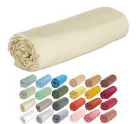 P'tit Basile - Drap Housse 60x120 cm bébé Enfant 100% Coton Bio - écru - Drap Housse pour Matelas 60x120 cm lit bébé barreaux Parapluie - Bonnets épaisseur de 15 cm - Coton 57 Fils