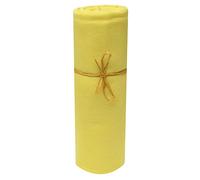 P'tit Basile - Drap Housse bébé en Coton Jersey Bio pour Matelas 70x140 cm, Jaune Or. Extensible avec Son élastique Tout Autour, Coton peigné Tout Doux de qualité supérieure