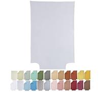 P'tit Basile Housse de Couette 75x120 ou 80x120 cm - 100% Coton Bio 57 Fils certifié sans substances nocives - Gris Perle - Idéal pour lit bébé 60x120 70x140 cm Berceau couffin - Rabat