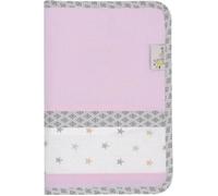 P'tit Basile - Protège carnet de santé bébé ouatiné coton Bio - Taille standard française - Collection Claudine