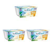 P'TIT BRASSÉ LES SANS SUCRES AJOUTÉS BANANE MANGUE DES 6 MOIS 4x90g (Lot de 3)