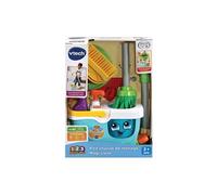 VTech - P'tit Chariot de Ménage Magi'Clean, Seau Essoreur à Pédale Interactif, Jouet Électronique Sons et Lumières, 6 Pièces et Accessoires de Jeu, Cadeau Enfant Dès 3 Ans - Contenu en Français