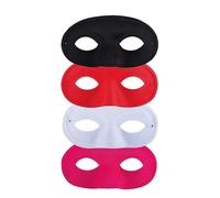 P'TIT Clown - 10019 - Loup Domino en Tissu - 1 Unité - Couleur Aléatoire - Masque Déguisement Adulte - Idéal pour Compléter Tenue Carnaval, Fêtes de Fin d'Année, Nouvel an, Noël et Fêtes Costumées