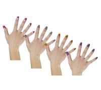 P'TIT CLOWN - 10072 - Faux Ongles Halloween - Accessoires de Déguisement - Modèle Aléatoire - Colle Incluse