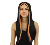 P'TIT CLOWN - 11502 - Perruque de Sorcière Longue - Long Witch's Wig - Accessoire de Déguisement - Pour Carnaval, Fêtes à Thèmes, Halloween, Manga, Cosplay - Cheveux Synthétiques - Adulte Femme