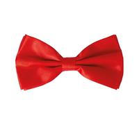 P'TIT CLOWN - 11892 - Nœud Papillon en Tissu - Pré Noué, Réglable - Bow Tie - Accessoire Déguisement - Pour Carnaval, Soirées Costumées, Fêtes à Thèmes, Mariage, Célébration - Adulte - Rouge