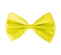 P'tit Clown - 11896 - Nœud Papillon en Tissu - Pré Noué, Réglable - Bow Tie - Accessoire Déguisement - Pour Carnaval, Soirées Costumées, Fêtes à Thèmes, Mariage, Célébration - Adulte - Jaune Fluo