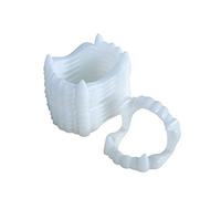P'TIT Clown - 13137 - Dentier de Vampire - Blanc - Lot de 10 - Taille Unique