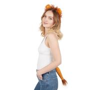 P'tit Clown - 14004 - Set de Costume Lion - Serre-Tête, Queue - Accessoire de Déguisement pour Carnaval, Cosplay, Halloween, Fêtes à Thèmes, Anniversaire - Adulte