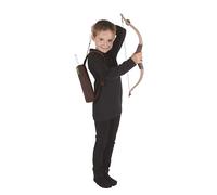 P'TIT CLOWN - 14046 - Set Accessoires Robin des Bois™ - Licence Officielle - Arc, 3 Flêches, Carquois - Pour Compléter Déguisement Enfant - Parfait pour Carnaval, Fêtes Costumées et Évènements à Thème