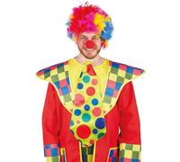 P'TIT Clown - 14525 - Cravate Géante de Clown - 50 X 20 cm - Multicolore - Adulte, Unisexe - Accessoire Déguisement Cirque, Carnaval, Cosplay, Fête Costumée, Spectacle, Costume Humoristique