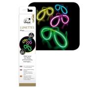 P'TIT CLOWN - 14801 - Lunettes Bâtons Lumineux - Accessoires de Fête Fluorescents pour Festival, Carnaval, Anniversaire, Mariage, Noël, Nouvel an