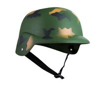 P'TIT CLOWN - 14825 - Casque de Militaire, Soldat - Soldier's Helmet - Accessoire de Déguisement - Parfait pour Carnaval, Fêtes à Thèmes, Manga, Cosplay, Soirées Costumées - Adulte - Kaki