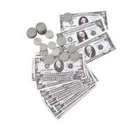 P'TIT Clown re15021 - Set de dollars, billets et p