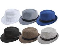 P'TIT CLOWN - 16630 - Chapeau Borsalino Adulte - Unisexe - Modèle Aléatoire - Fedora - Rétro - Classique - Accessoire Déguisement Carnaval, Fête Costumée, Spectacle ou Tenue Quotidienne