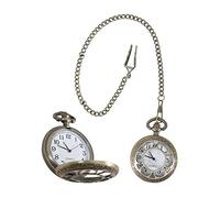 P'TIT CLOWN - 17532 - Montre à Gousset Steampunk - Pocket Watch - Accessoire de Déguisement Fonctionnel - Carnaval, Halloween, Fêtes à Thèmes, Cosplay, Soirées Costumées - Métal