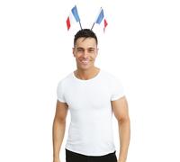 Serre-tête drapeau tricolore France bleu, blanc et rouge (x1) REF/18102 - ptit clown tricolore: bleu, blanc et rouge France