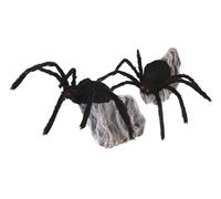 P'TIT Clown - 18411 - Automate Halloween Animé - Araignée Bondissante - Animatroniques - Animatronics - Sonore et Lumineuse - Parfaite pour Une Décoration Effrayante - Piles Non incluses