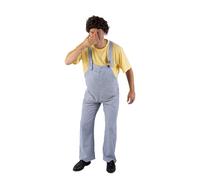 Costume Salopette Coluche Bleu