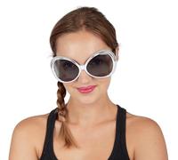 P'tit Clown - 20033 - Lunettes Disco Paillettes - Disco Glitter Glasses - Accessoire de Déguisement - Carnaval, Fêtes à Thèmes, Nouvel An, St Sylvestre, Festival, Soirée Costumée - Plastique - Argent