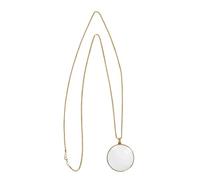 P'TIT CLOWN - 21077 - Monocle avec Verre (Cerclé Or) et Chaine Métal - Accessoire de Déguisement - Pour Carnaval, Fêtes à Thèmes, Halloween, Soirées Déguisées - Taille Unique - Verre sans Correction