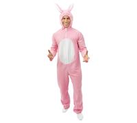 Generique Déguisement P'tit Clown Lapin rose Peluche douce Adulte Taille unique L/XL Mixte