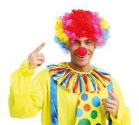 P'tit Clown - 21700 - Nez de Clown Rouge en Mousse - Adulte, Unisexe - Accessoire Déguisement Carnaval, Cirque, Fêtes Costumées, Halloween, Spectacles Comiques et Animations