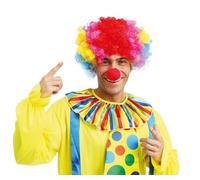 P'tit Clown - 21700 - Nez de Clown Rouge en Mousse - Adulte, Unisexe - Accessoire Déguisement Carnaval, Cirque, Fêtes Costumées, Halloween, Spectacles Comiques et Animations