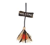 P'tit Clown - 22265 - Automate Halloween Balai Magique Dansant - Automatronique - Animatronics - Décoration Animée et Sonore - Piles (2xAA) Non Incluses - 65 cm