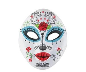 P'tit Clown - 22404 - Masque Adulte Tissu - Day of The Dead - Femme - Taille Unique