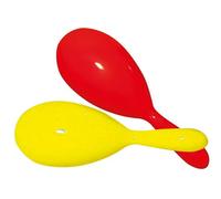 P'TIT Clown - 22430 - Maracas Plastique - 19 cm - Lot de 2 - Couleur aléatoire - Shaker - Instrument de Rythme à Percussion - Accessoire Carnaval, Fête Costumée, Spectacle, Animation Musicale, Danse