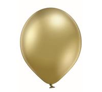 P'TIT CLOWN - 22434 - Ballons Chrome - Lot de 10 - Ø 30 cm - Latex Naturel - Ballons Métalliques Gonflables à l’Air, Hélium - Décoration Fête Anniversaire, Mariage, Fiançailles, Baby Shower - Or