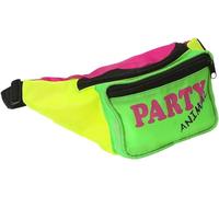 P'TIT Clown - 22674 - Sac Banane Retro, Fluo - Accessoire de Déguisement Années 80, Vintage - pour Carnaval, Festivals, Pride, Fêtes à Thèmes, Soirées Costumées - Multicolore Fluo