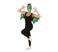 P'TIT ClOWN - 22702 - Set de Déguisement Dragon Adulte - Taille Unique - Idéal pour Tenue Carnaval, Cosplay, Halloween, Fête Costumée, Spectacles, Soirées à Thème, Evénements Déguisés