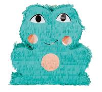 P'TIT CLOWN - 22909 - Pinata Grenouille - Remplissage Facile - Accessoire Décoration Fêtes d'Anniversaire Enfant, Kermesses, Célébrations - Carton, Papier - Vert - 44 x 44 x 10 cm