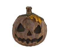 P'tit Clown - 23029 - Citrouille en Toile de Jute - 24 cm - Décoration Halloween Rustique et Effrayante - pour Créer Une Ambiance Champêtre et Sinistre Lors de Fêtes ou dans Une Maison Hantée