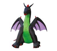 P'TIT CLOWN - 23161 - Dragon Géant Gonflable Lumineux - 5 LEDs - Décoration Intérieure et Extérieure pour Halloween - Gonfleur Intégré - Fonctionne sur Secteur - 270 cm de Haut