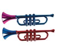 P'tit Clown - 23211 | Tompette factice de 33 cm - Accessoire déguisement - Effet chromé