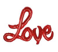 P'TIT CLOWN - 23271 - Ballon Aluminium Saint Valentin - Love - Gonflable à l'Air - Décoration Idéale pour la Fête de l'Amour, Marriage, Fiançailles, Anniversaire 55 x 84 cm