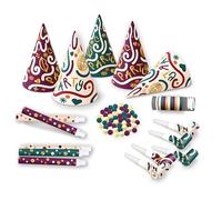 P'TIT CLOWN - 23445 - Kit Cotillons Sachet 5 Personnes - Multicolores - Couleur Aléatoire - Accessoires de Fête Amusants - Parfaits pour Nouvel An, Noël