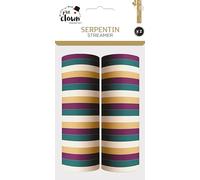 P'TIT CLOWN - 23446 - Rouleaux de Serpentins - 4 m - Lot de 2 - Accessoire Festif Idéal pour Décoration de Fêtes, Anniversaires, Mariages, Nouvel An, Noël ou Soirées à Thème - Multicolore