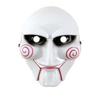 Generique Masque P'TIT CLOWN 23521 Tueur psychopathe rigide Adulte Blanc