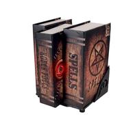 P'TIT CLOWN - 23583 - Automate Halloween Grimoire Magique Animé - Livre de Sorcière Animatronique Sonore et Lumineux avec Détecteur de Présence - Fonctionne avec 3 Piles AAA (Non Incluses) - 26 cm