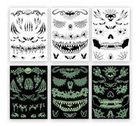 P'TIT CLOWN - 23659 - Tatouage HW - phosphorescent - modèle aléatoire