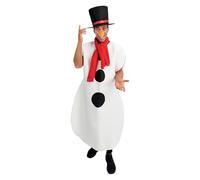 P'TIT CLOWN - 23671 - Costume Bonhomme de Neige - Adulte - Unisexe - Déguisement Snowman Complet pour Noël, Christmas, Xmas, Fêtes de Fin d'Année - Taille Unique