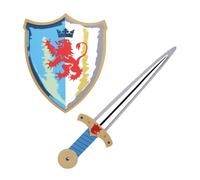 P'tit Clown - 23892 - Set Accessoires Chevalier Enfant - Fausse épée, Bouclier -pour Compléter Déguisemement Carnaval, Anniversaire, Cosplay, Halloween, Fête Costumée - EVA